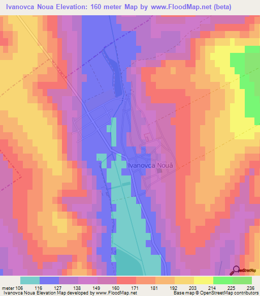 Ivanovca Noua,Moldova Elevation Map