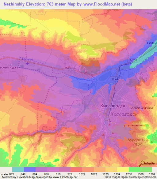 Nezhinskiy,Russia Elevation Map