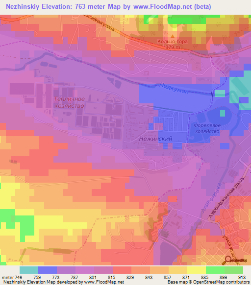 Nezhinskiy,Russia Elevation Map