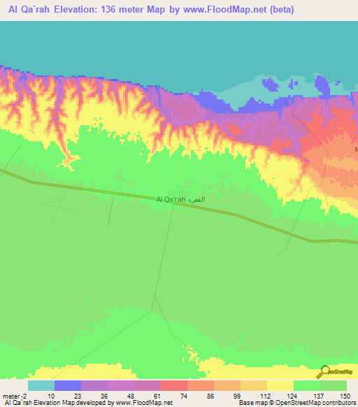 Al Qa`rah,Libya Elevation Map