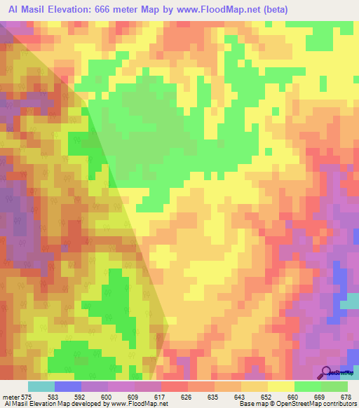 Al Masil,Libya Elevation Map