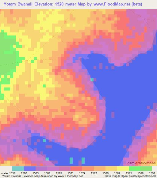 Yotam Bwanali,Zambia Elevation Map