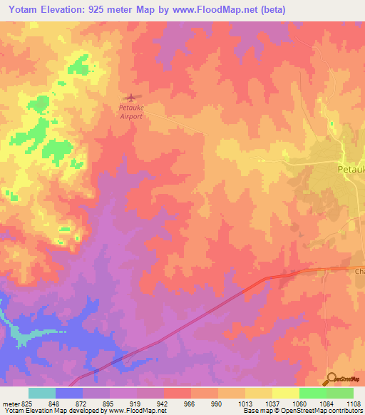 Yotam,Zambia Elevation Map