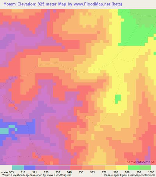 Yotam,Zambia Elevation Map