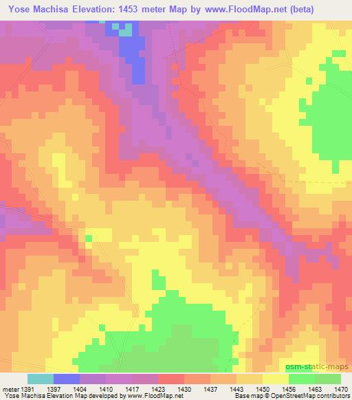 Yose Machisa,Zambia Elevation Map