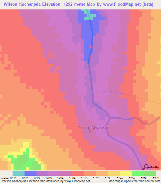 Wilson Kachenjela,Zambia Elevation Map