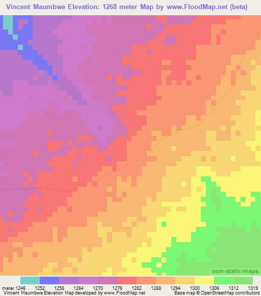 Vincent Maumbwe,Zambia Elevation Map