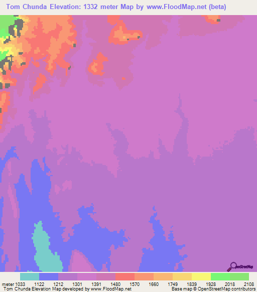 Tom Chunda,Zambia Elevation Map