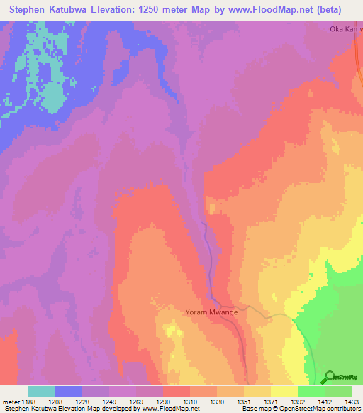 Stephen Katubwa,Zambia Elevation Map