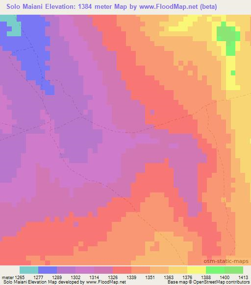 Solo Maiani,Zambia Elevation Map