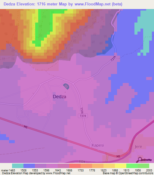 Dedza,Malawi Elevation Map