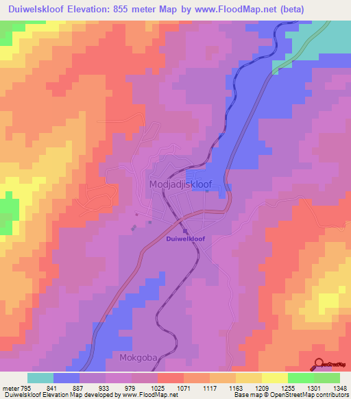 Duiwelskloof,South Africa Elevation Map