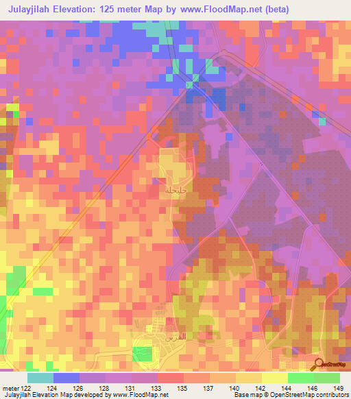 Julayjilah,Saudi Arabia Elevation Map