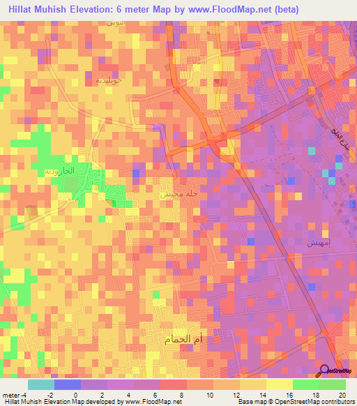 Hillat Muhish,Saudi Arabia Elevation Map