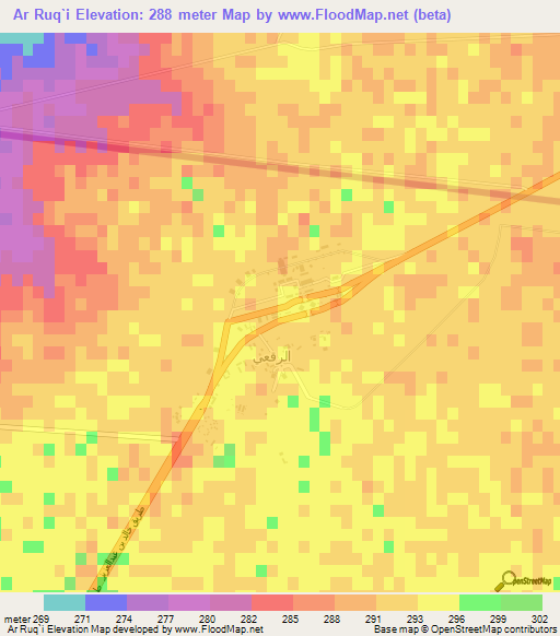 Ar Ruq`i,Saudi Arabia Elevation Map