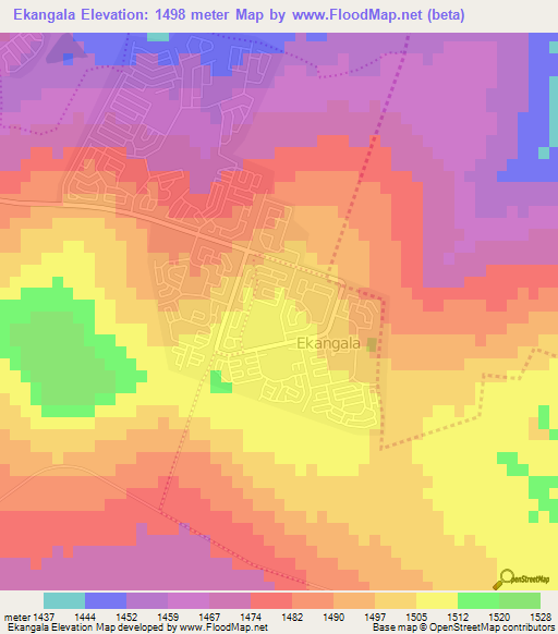 Ekangala,South Africa Elevation Map