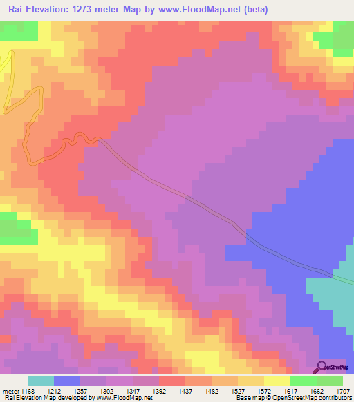 Rai,Pakistan Elevation Map