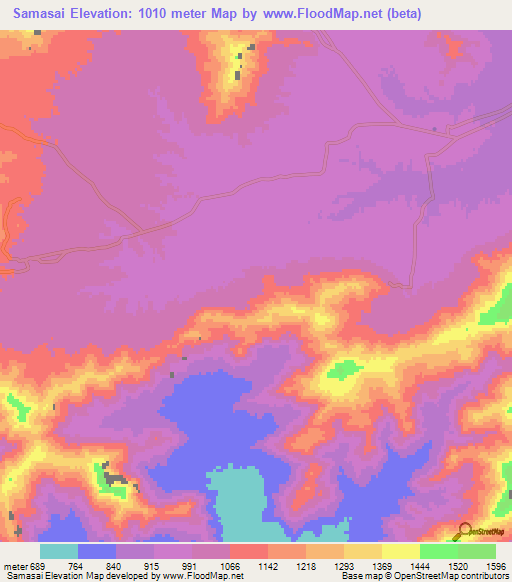 Samasai,Pakistan Elevation Map