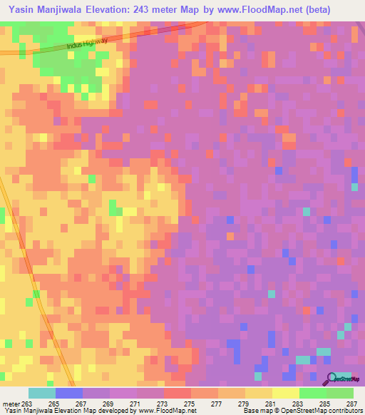 Yasin Manjiwala,Pakistan Elevation Map