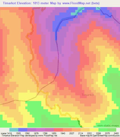 Timarkot,Pakistan Elevation Map