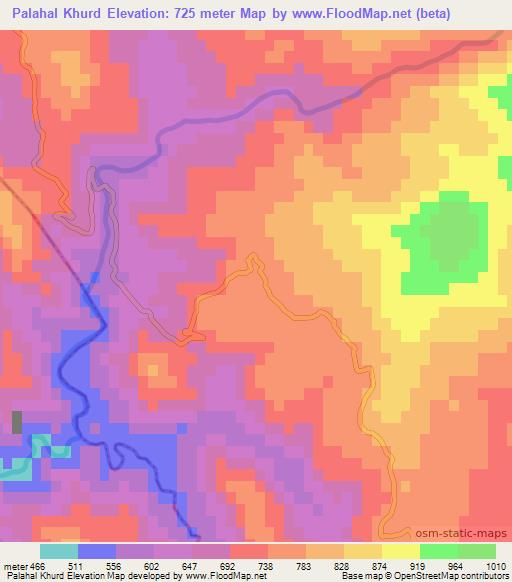 Palahal Khurd,Pakistan Elevation Map