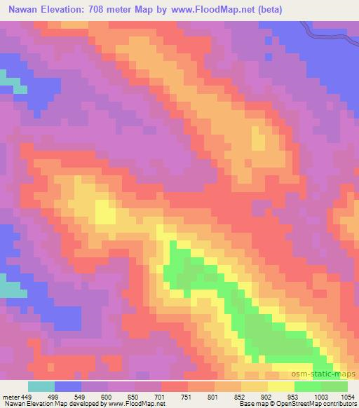 Nawan,Pakistan Elevation Map