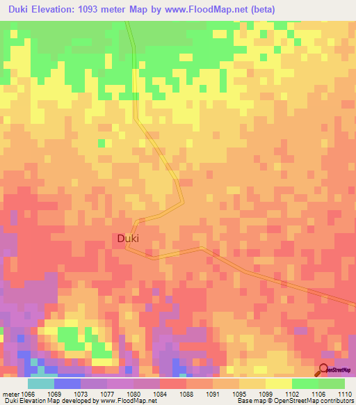 Duki,Pakistan Elevation Map