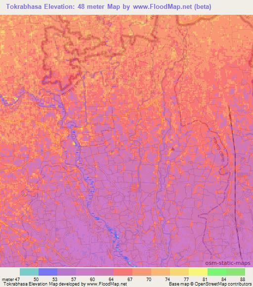 Tokrabhasa,Bangladesh Elevation Map