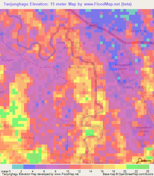 Tanjunghagu,Indonesia Elevation Map