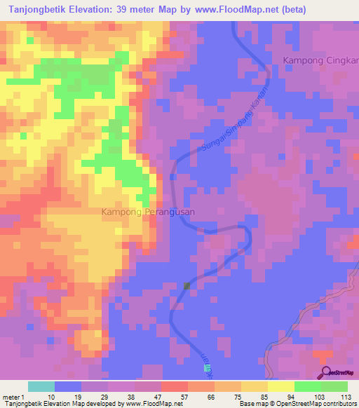 Tanjongbetik,Indonesia Elevation Map