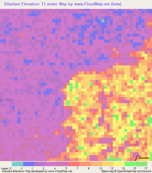 Silaulaut,Indonesia Elevation Map