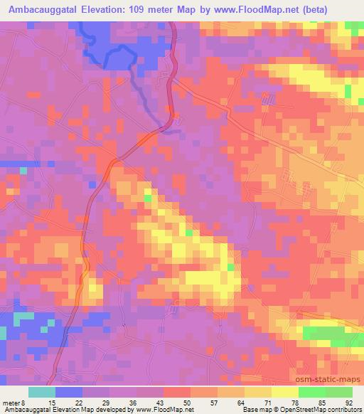 Ambacauggatal,Indonesia Elevation Map