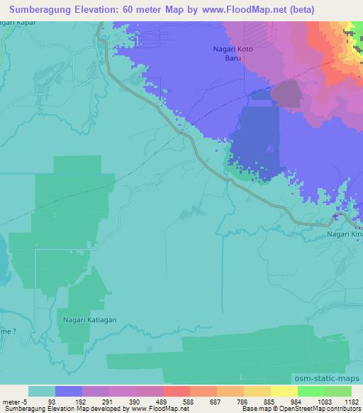 Sumberagung,Indonesia Elevation Map