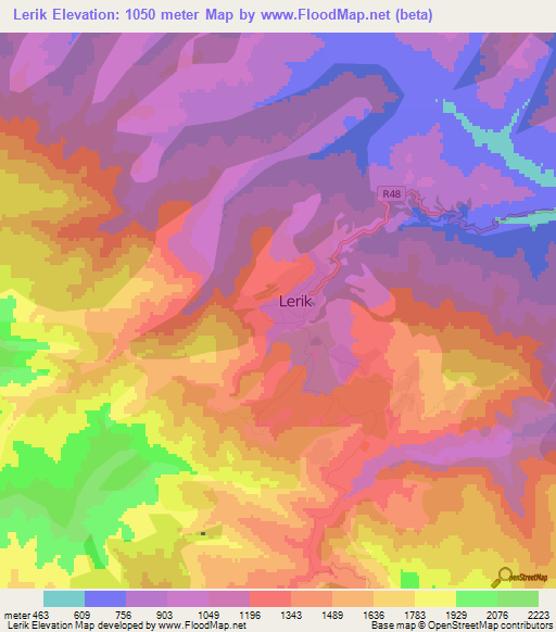 Lerik,Azerbaijan Elevation Map