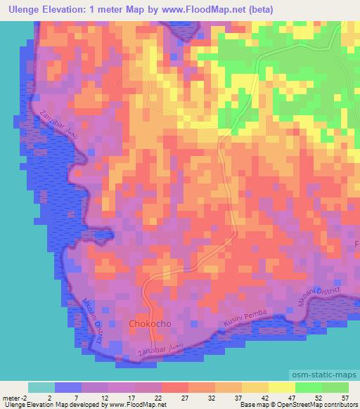 Ulenge,Tanzania Elevation Map