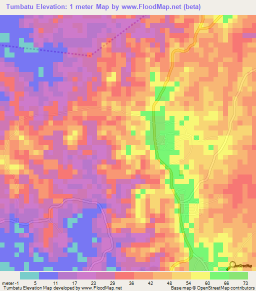 Tumbatu,Tanzania Elevation Map