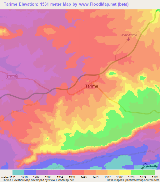 Tarime,Tanzania Elevation Map