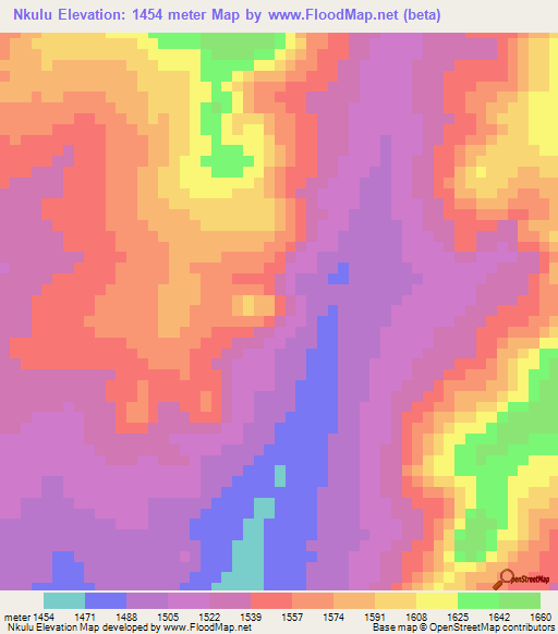 Nkulu,Tanzania Elevation Map