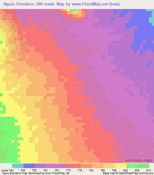 Ngulu,Tanzania Elevation Map