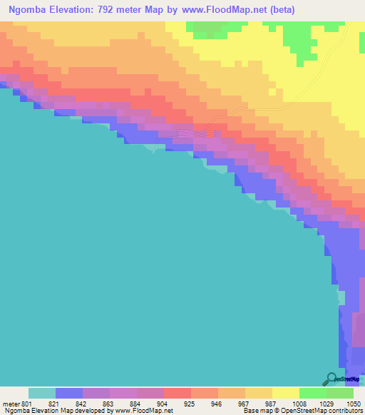 Ngomba,Tanzania Elevation Map