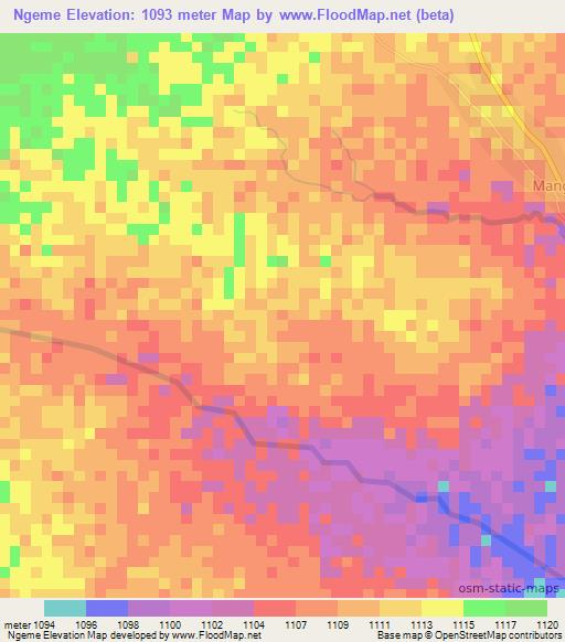 Ngeme,Tanzania Elevation Map