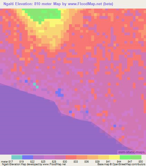 Ngaiti,Tanzania Elevation Map