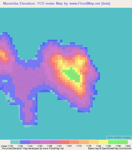 Murumba,Tanzania Elevation Map