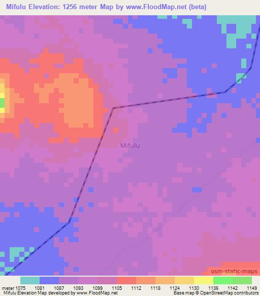 Mifulu,Tanzania Elevation Map