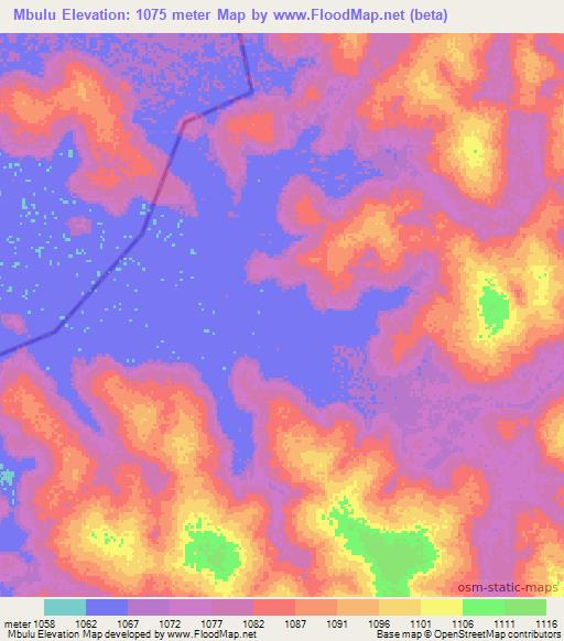 Mbulu,Tanzania Elevation Map