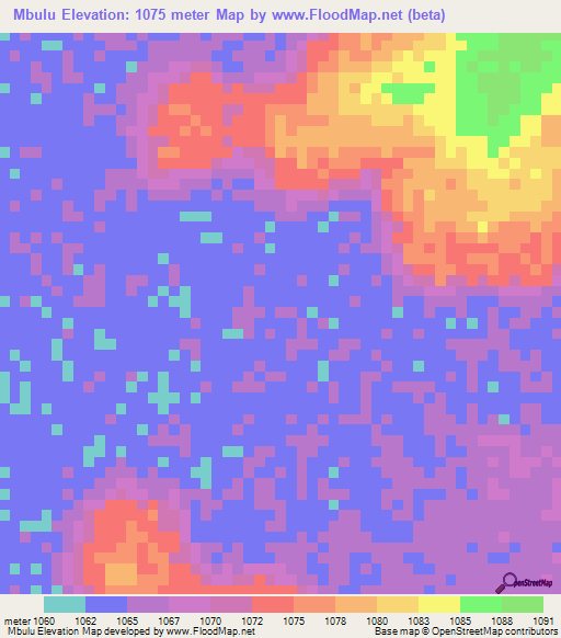 Mbulu,Tanzania Elevation Map