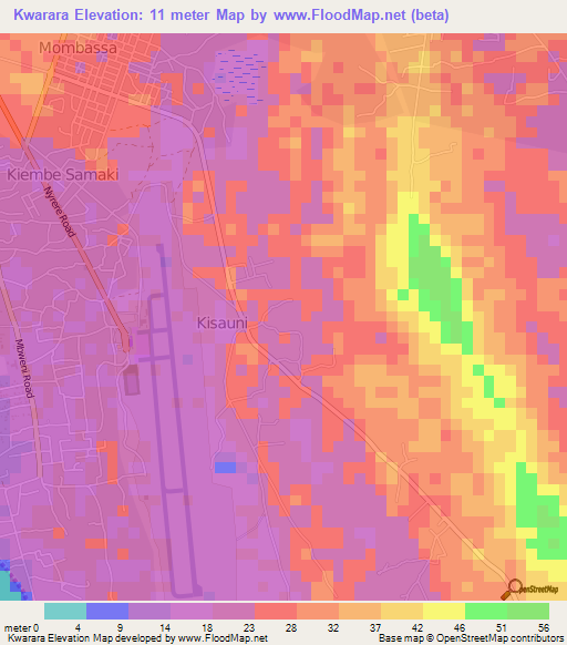 Kwarara,Tanzania Elevation Map