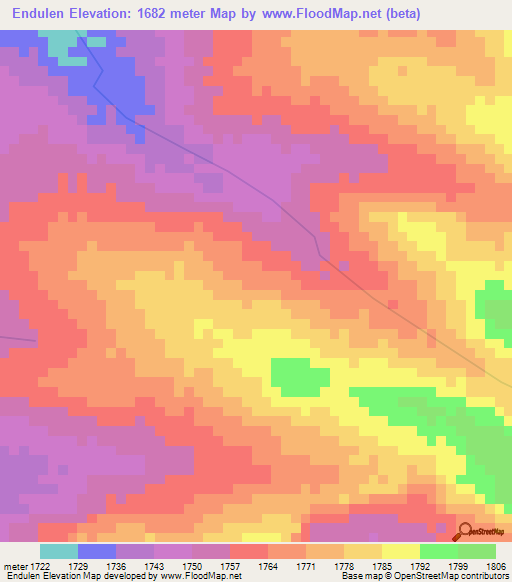 Endulen,Tanzania Elevation Map