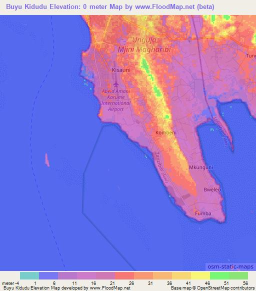 Buyu Kidudu,Tanzania Elevation Map