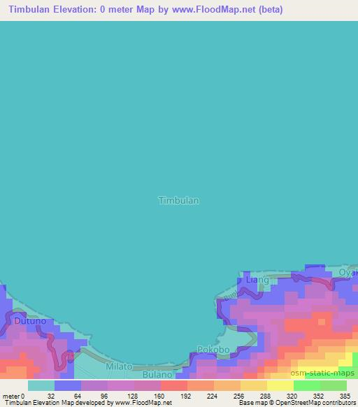 Timbulan,Indonesia Elevation Map